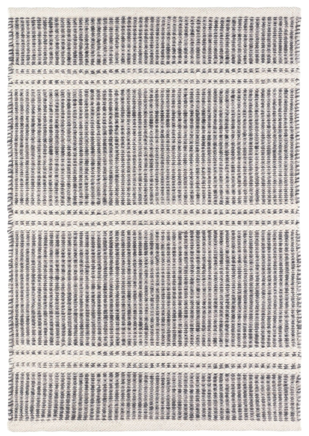 Malta Grey Handwoven Wool Rug - DA1337 - 10x14