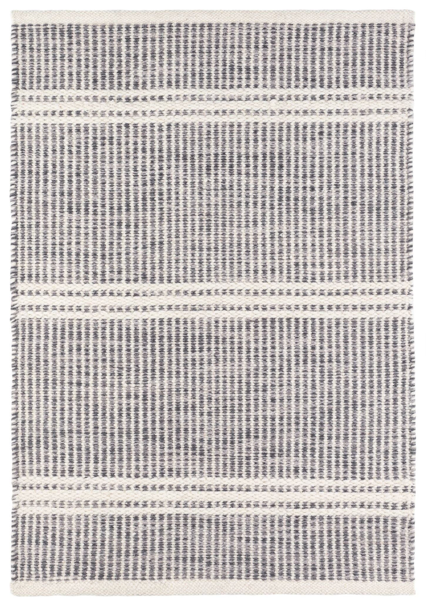 Malta Grey Handwoven Wool Rug - DA1337 - 10x14