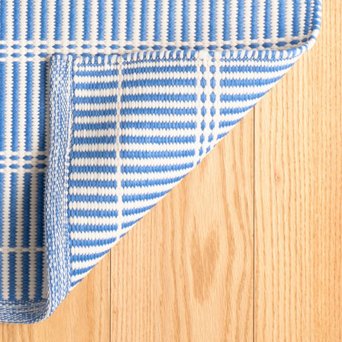 Marlo French Blue Handwoven Indoor/Outdoor Rug - DA1369 - 2x3
