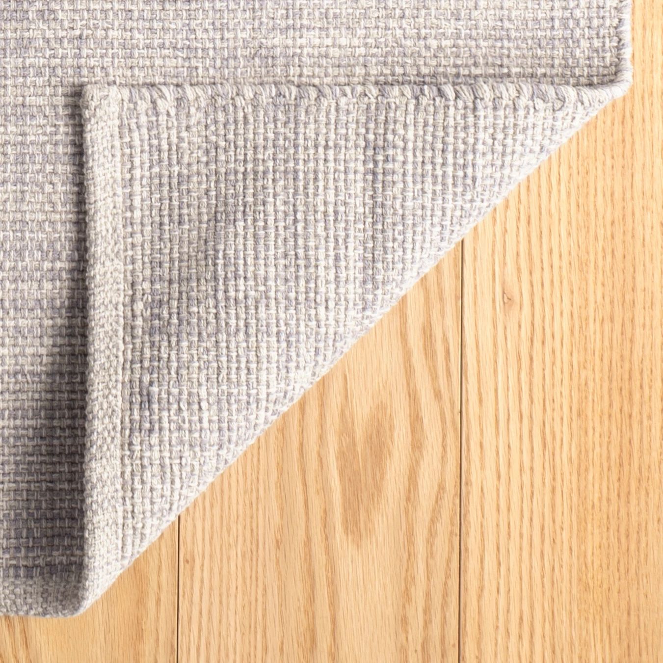 Marled Grey Handwoven Cotton Rug - DA136 - Runner-2.5x12