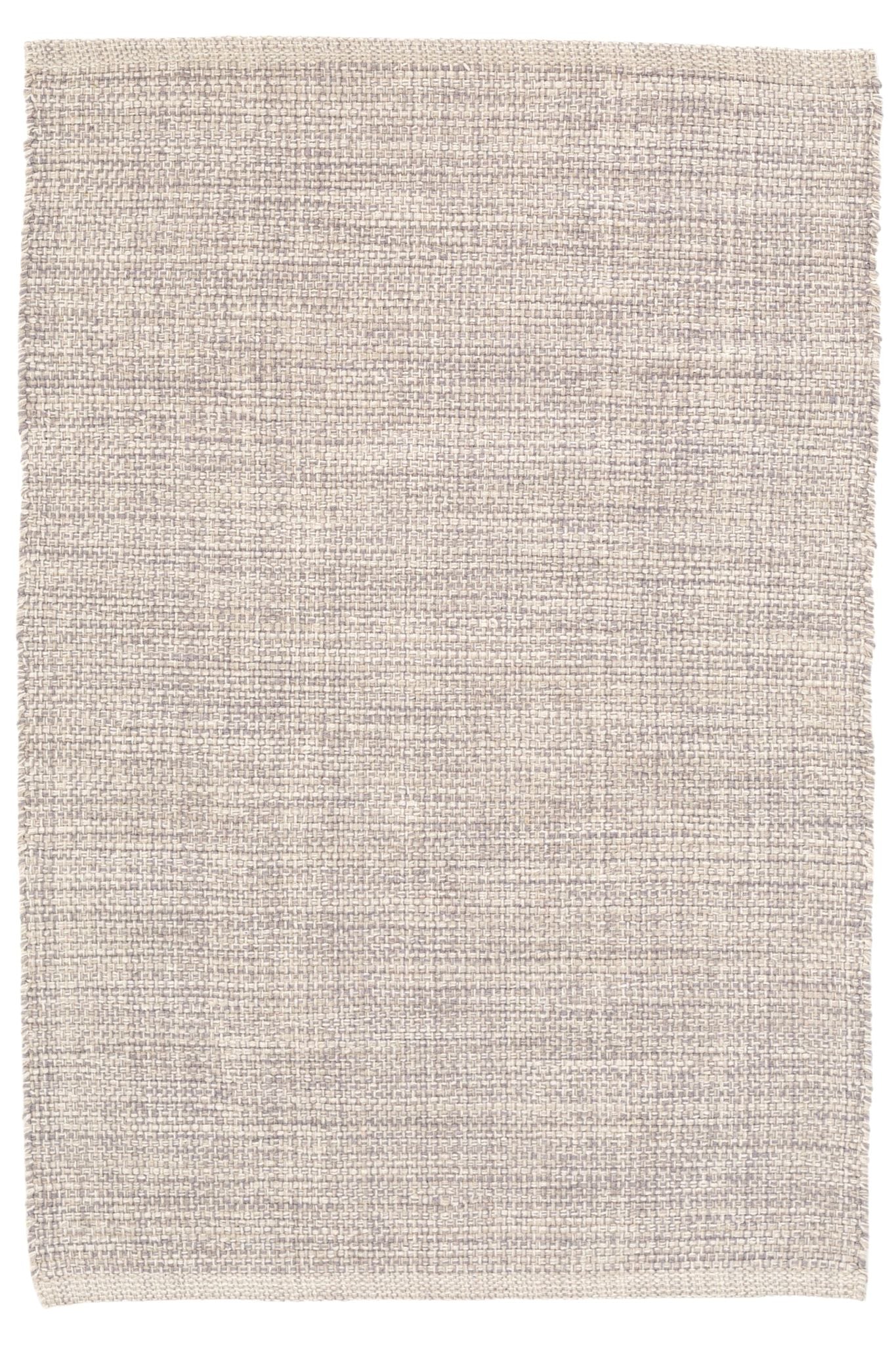 Marled Grey Handwoven Cotton Rug - DA136 - 10x14