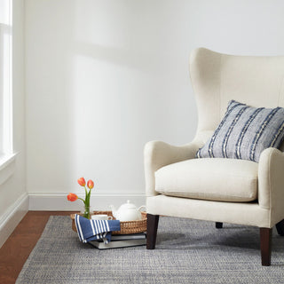 Marled Indigo Handwoven Cotton Rug - DA138 - Runner-2.5x12