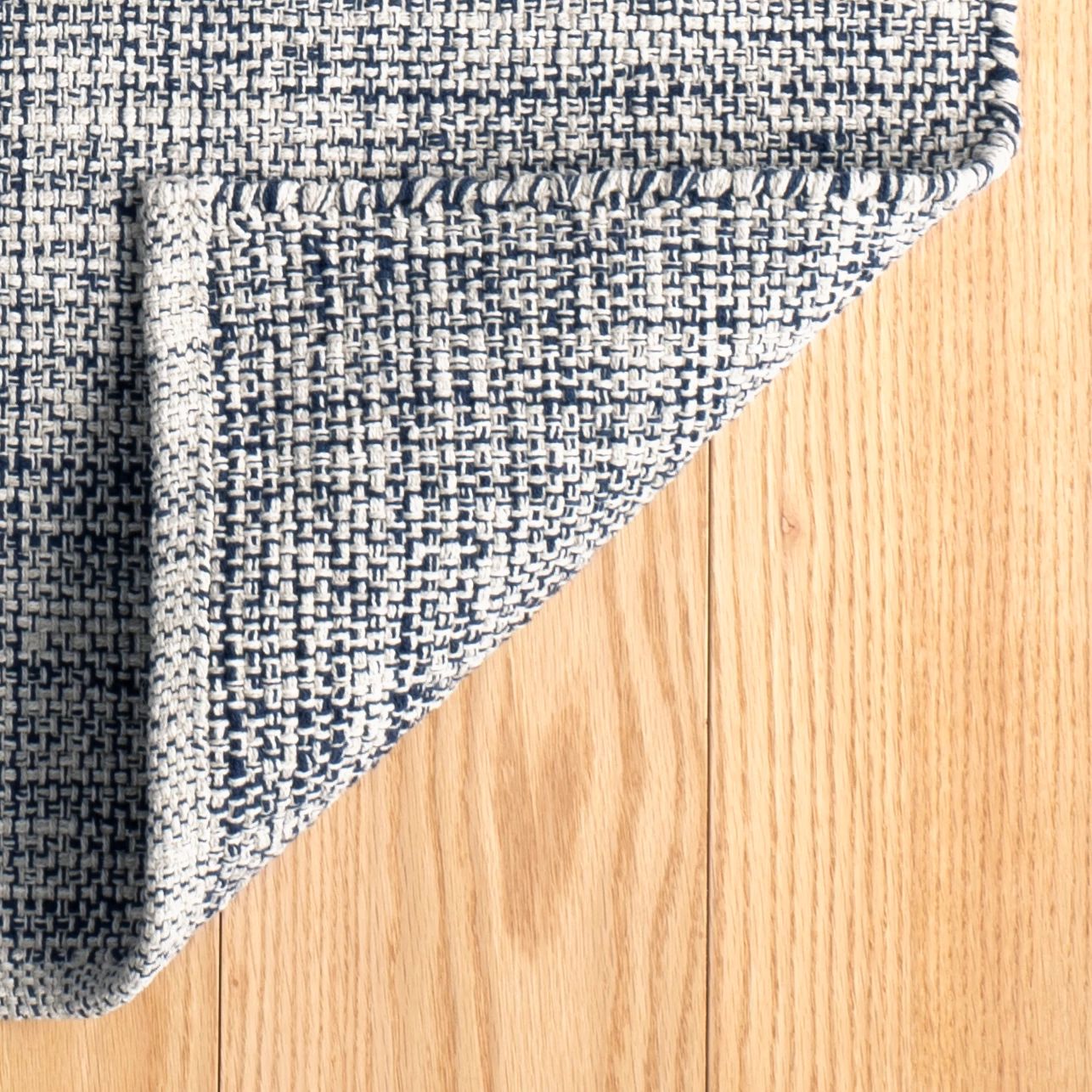 Marled Indigo Handwoven Cotton Rug - DA138 - Runner-2.5x12
