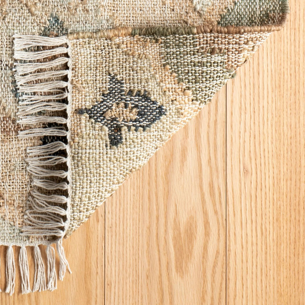 Pali Blue Handwoven Jute Rug - DA1399 - 10x14