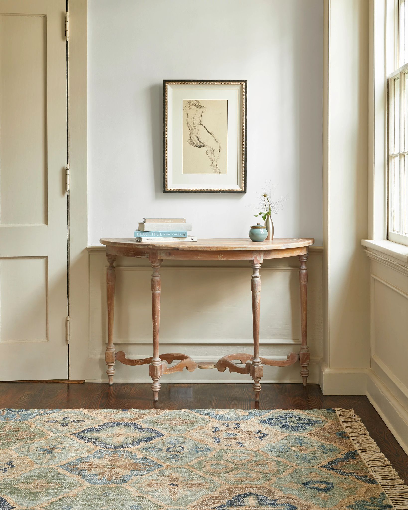 Pali Blue Handwoven Jute Rug - DA1399 - 10x14