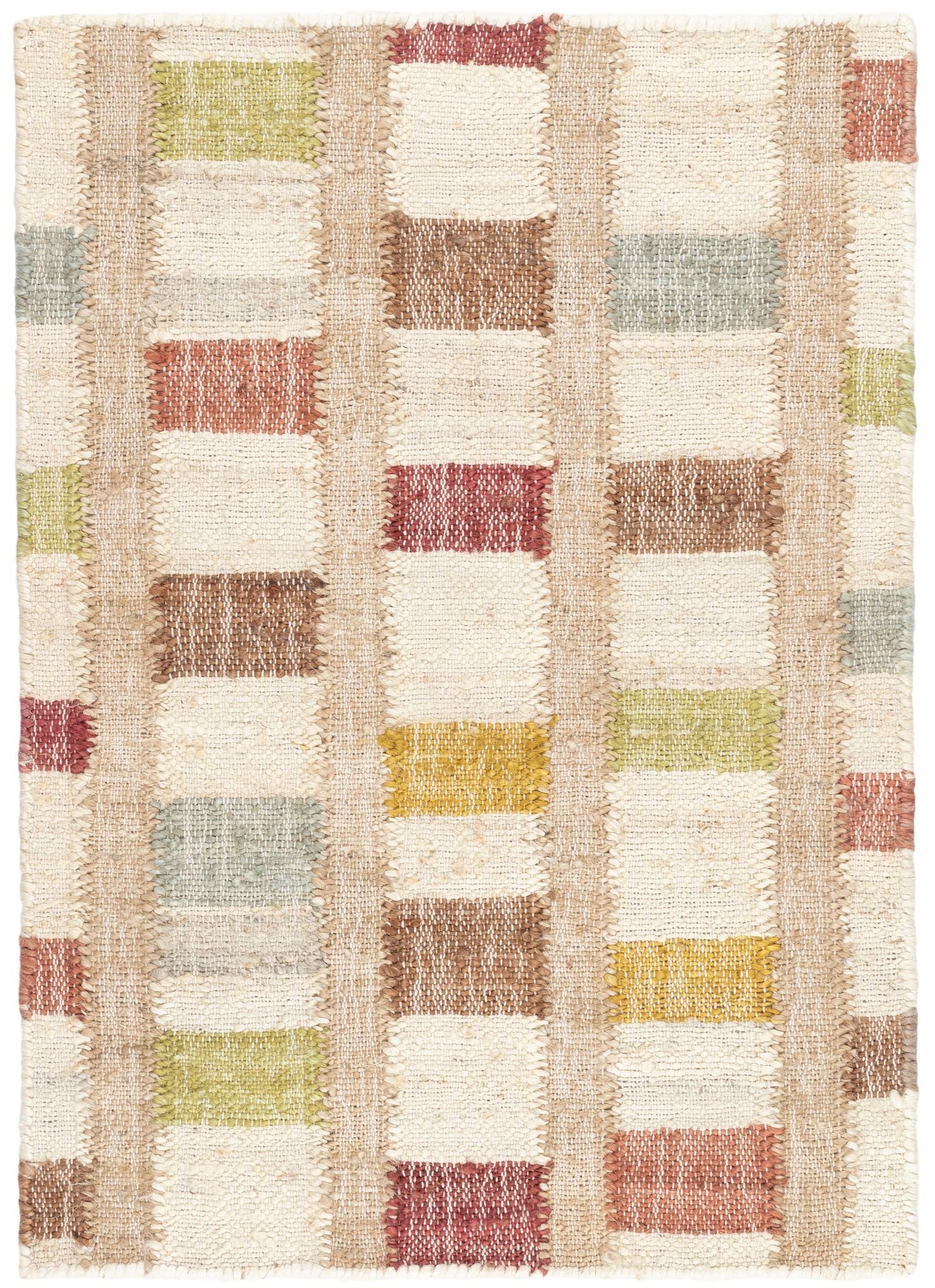 Mosaic Multi Handwoven Jute Rug - DA1403 - 10x14
