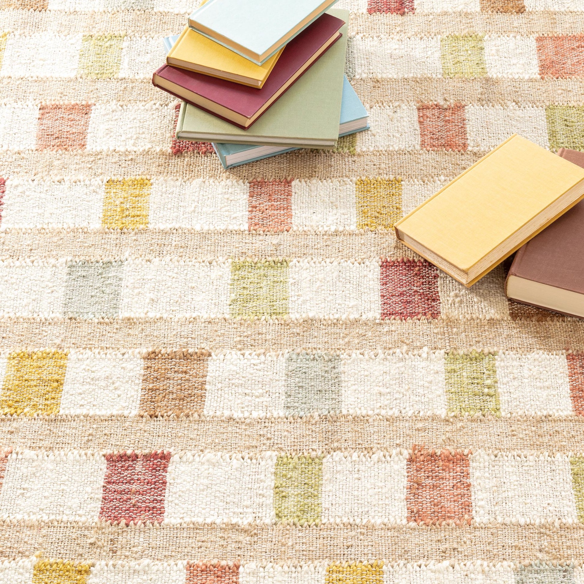 Mosaic Multi Handwoven Jute Rug - DA1403 - 10x14