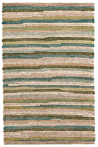 Francisco Green Handwoven Cotton Rug - DA1420 - 10x14
