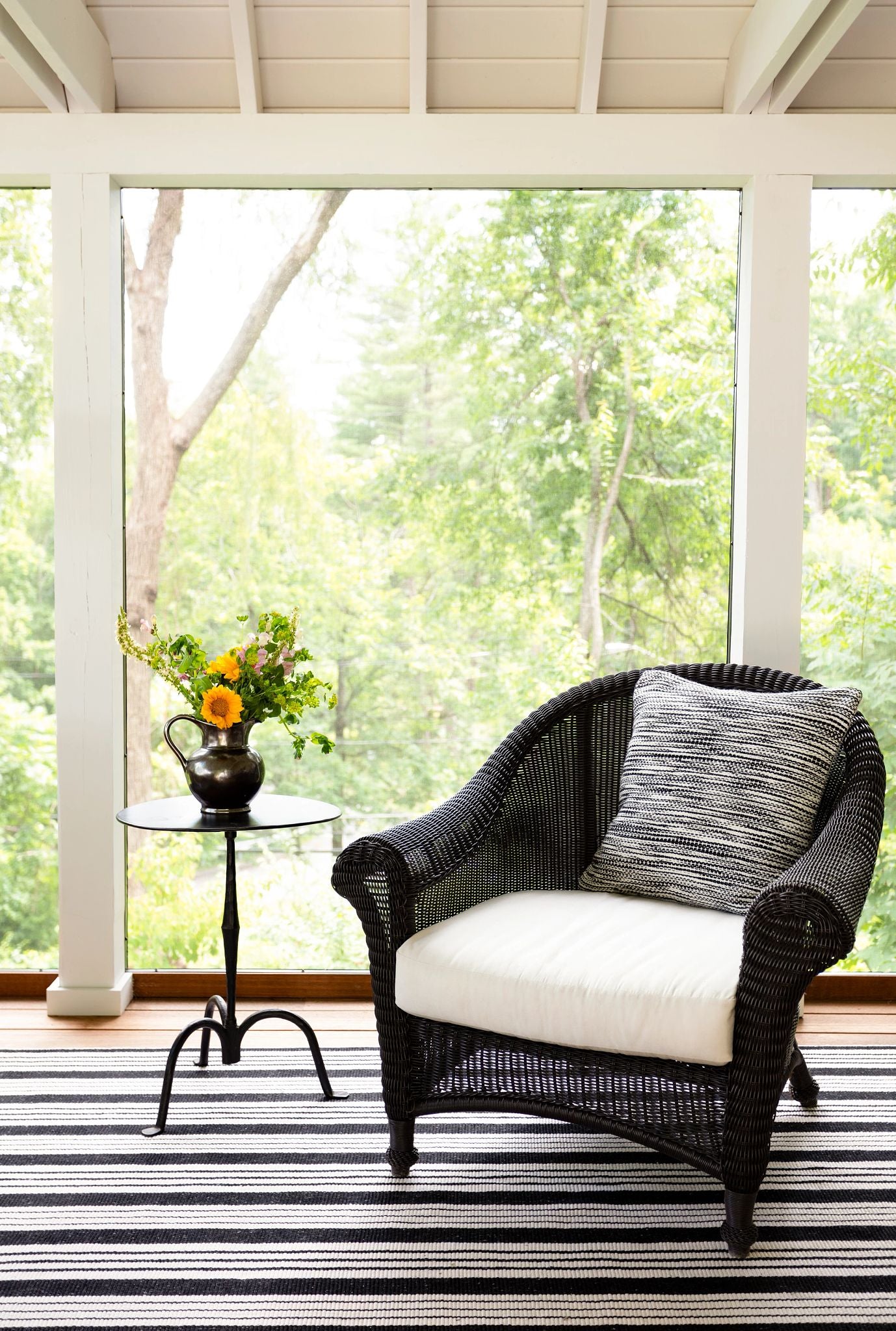 Birmingham Black Handwoven Indoor/Outdoor Rug - DA148 - Runner-2.5x20