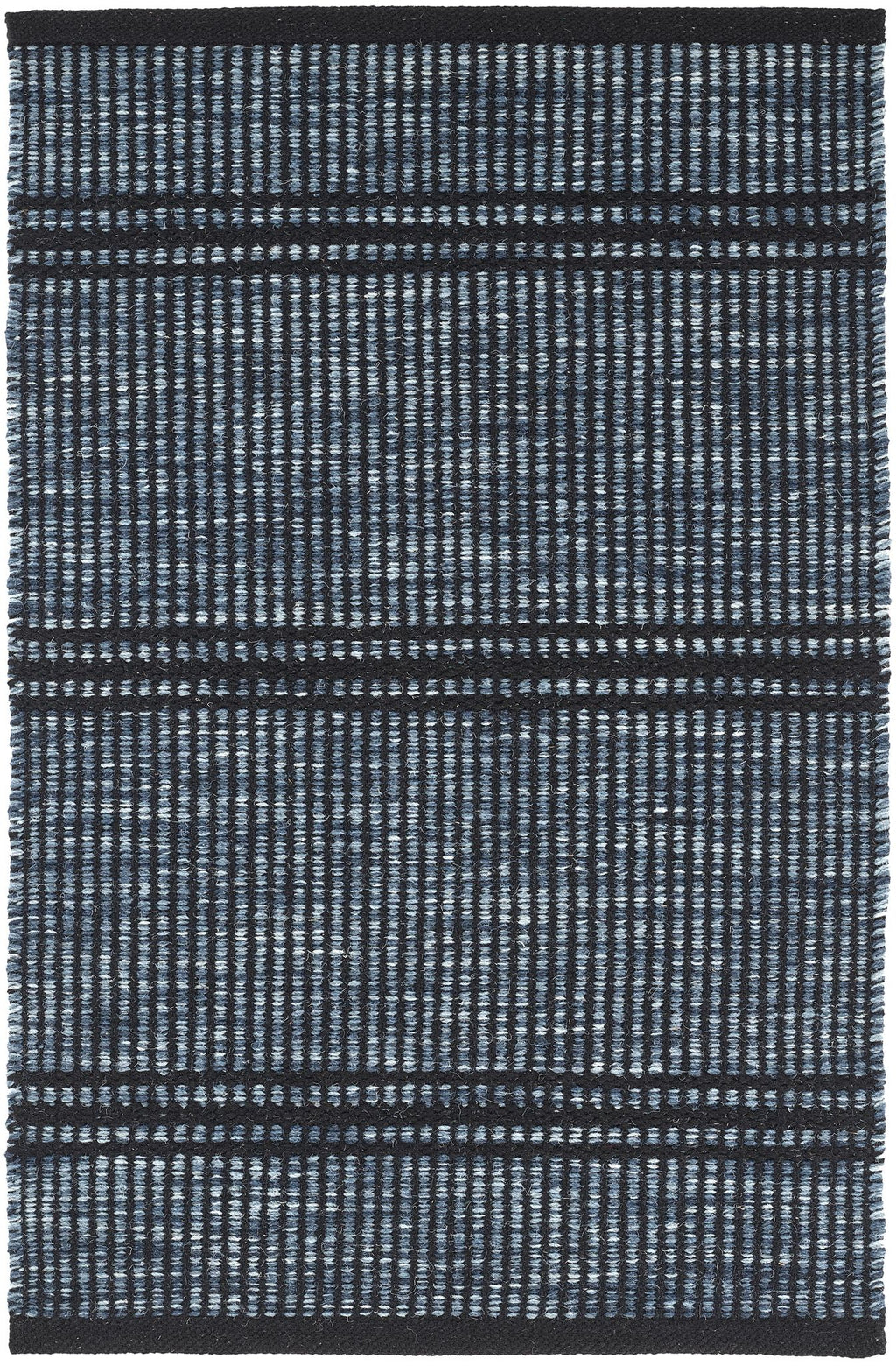 Malta Navy Handwoven Wool Rug - DA1695 - 10x14