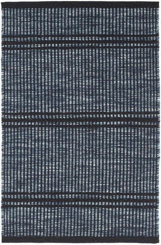 Malta Navy Handwoven Wool Rug - DA1695 - 10x14