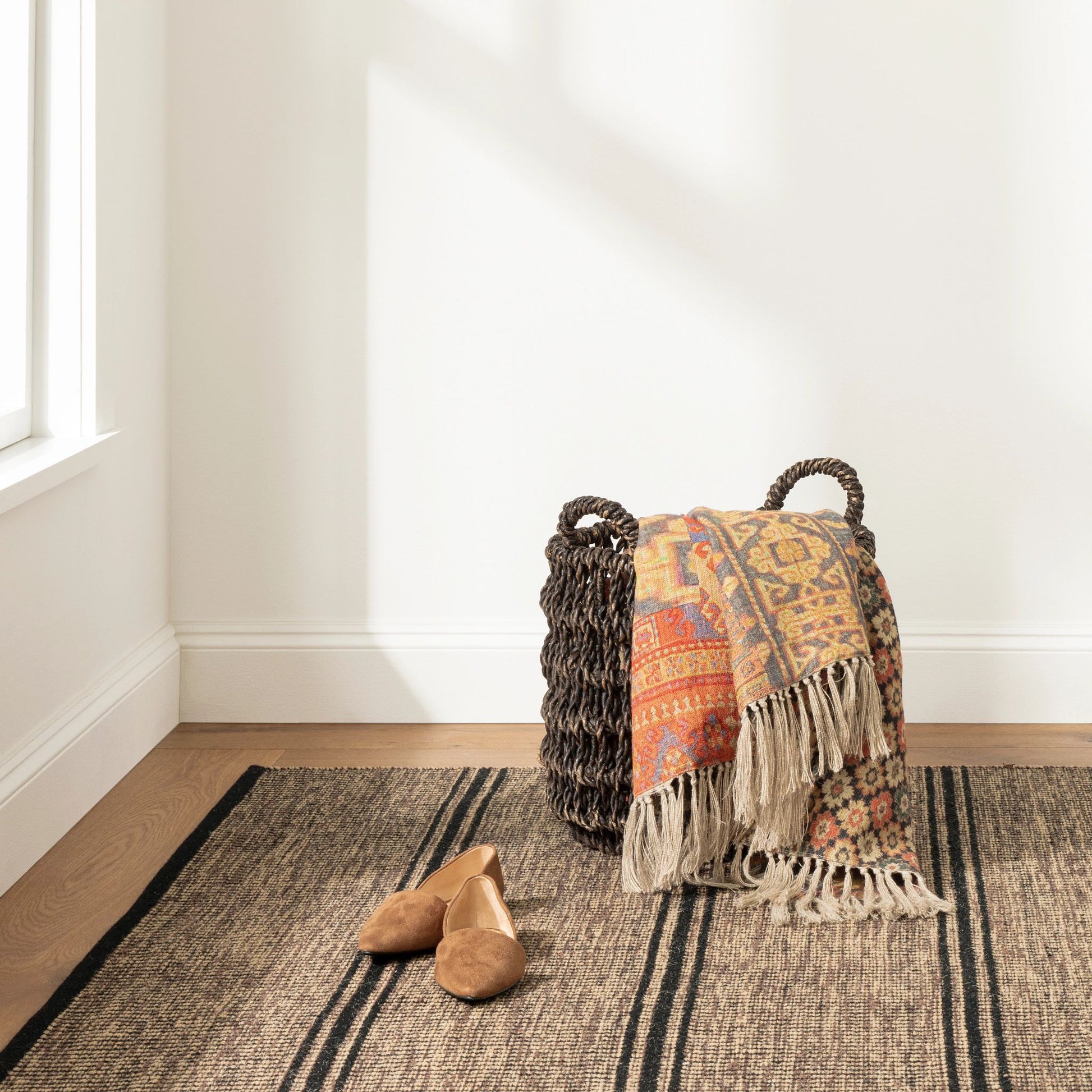 Malta Camel Handwoven Wool Rug - DA1696 - 10x14