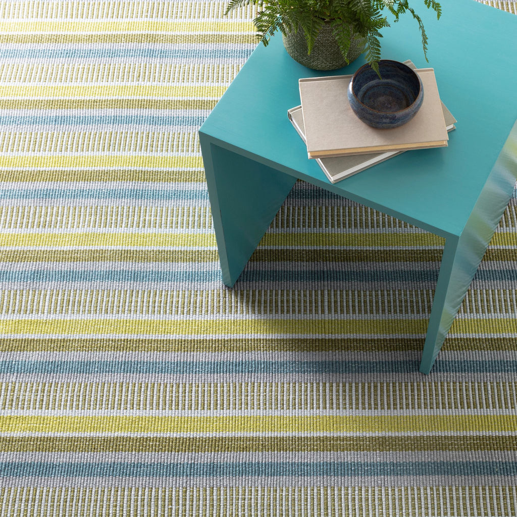 Always Greener Blue/Green Handwoven Indoor/Outdoor Rug - DA1715 - 2x3