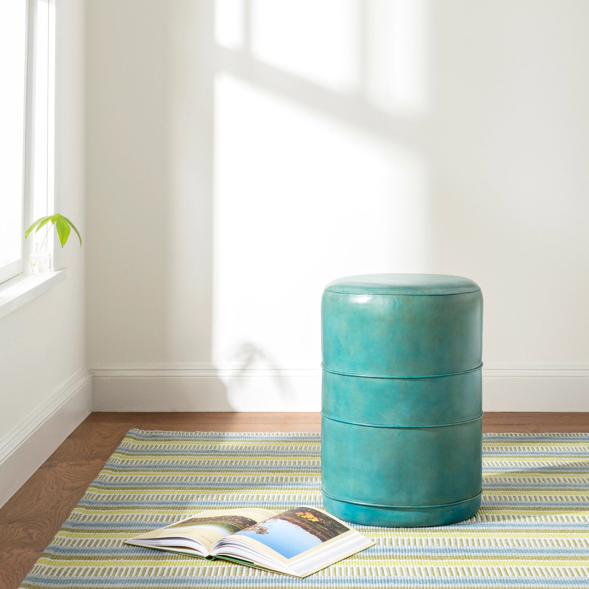 Always Greener Blue/Green Handwoven Indoor/Outdoor Rug - DA1715 - 2x3