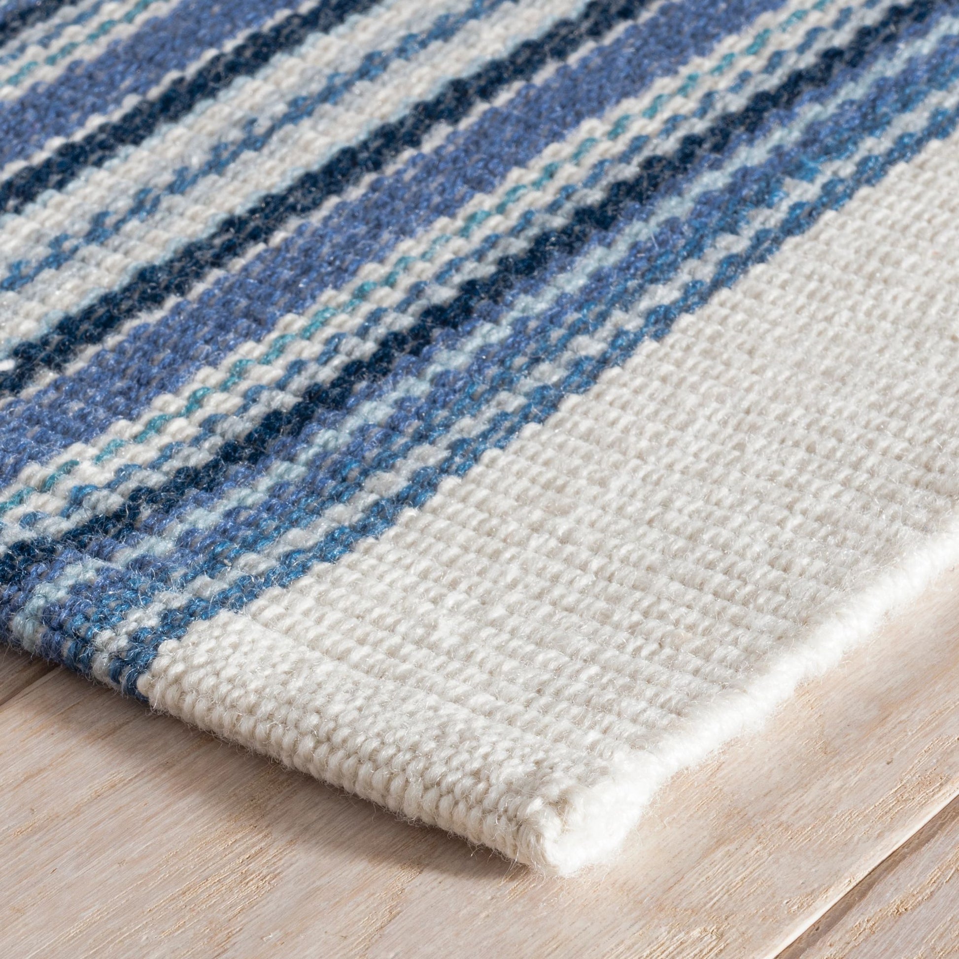 Road Runner Blue Handwoven Indoor/Outdoor Rug - DA1735 - 10x14