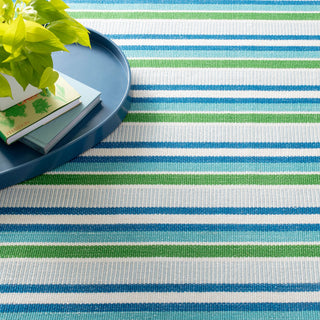 Always Greener Cobalt/Green Handwoven Indoor/Outdoor Rug - DA1739 - Runner-2.5x8