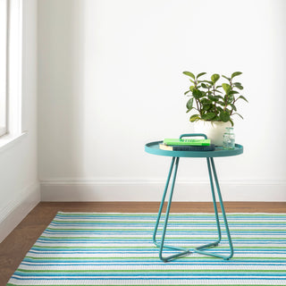 Always Greener Cobalt/Green Handwoven Indoor/Outdoor Rug - DA1739 - Runner-2.5x8