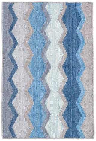 Safety Net Blue Handwoven Wool Rug - DA1775 - 10x14