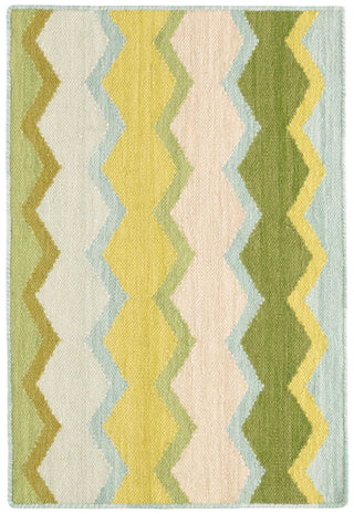 Safety Net Green Handwoven Wool Rug - DA1776 - 10x14