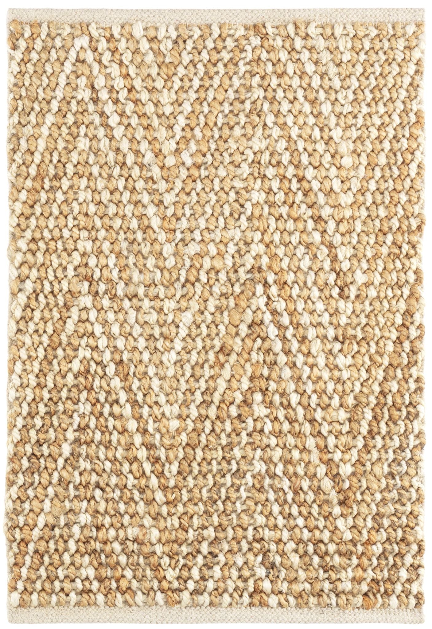 Meghan Ivory/Natural Handwoven Jute Rug - DA1780 - 10x14
