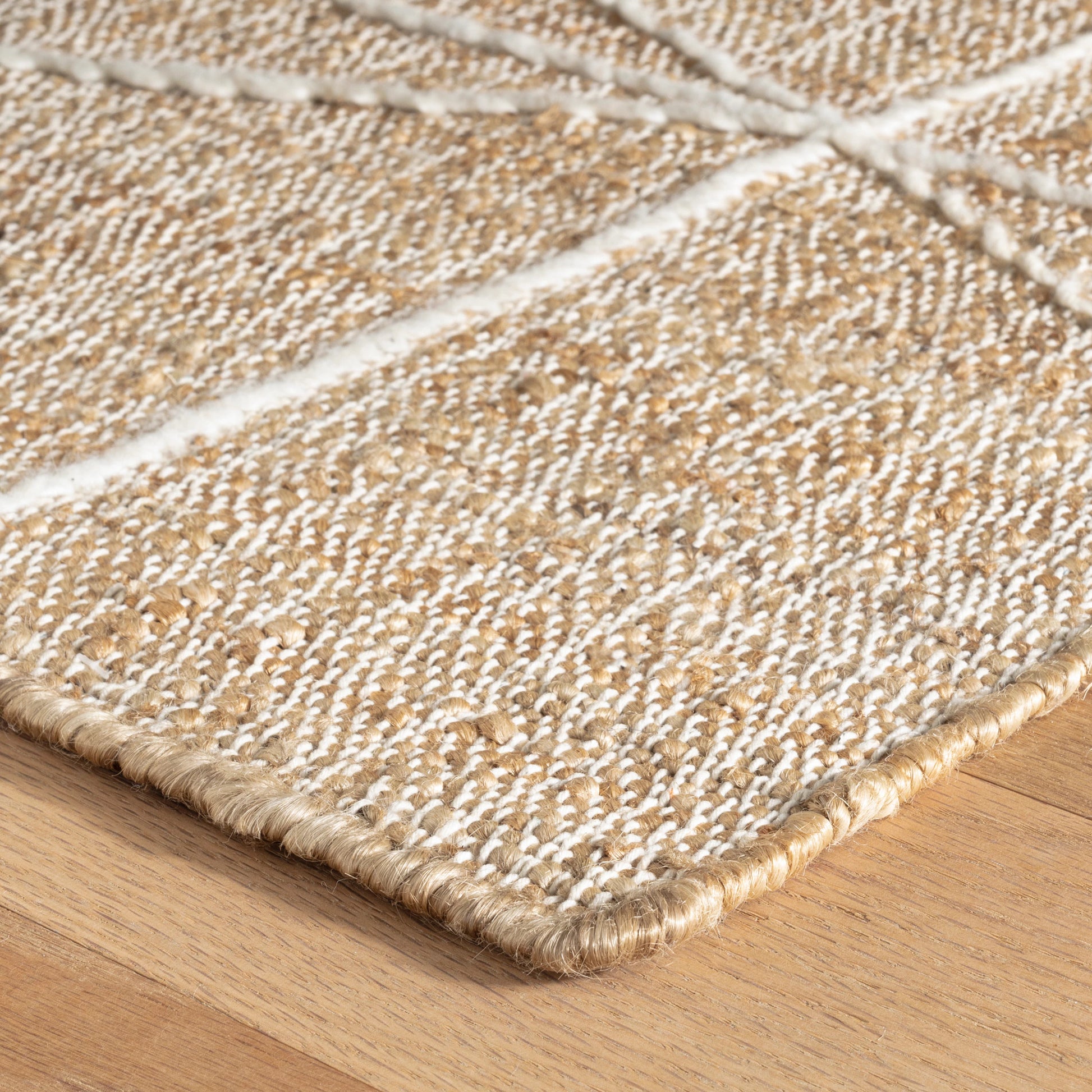 Judson Natural/Ivory Handwoven Jute Rug - DA1850 - 10x14