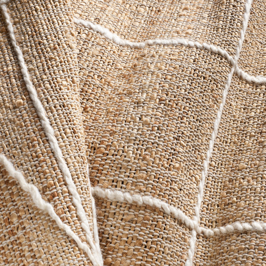 Judson Natural/Ivory Handwoven Jute Rug - DA1850 - 10x14