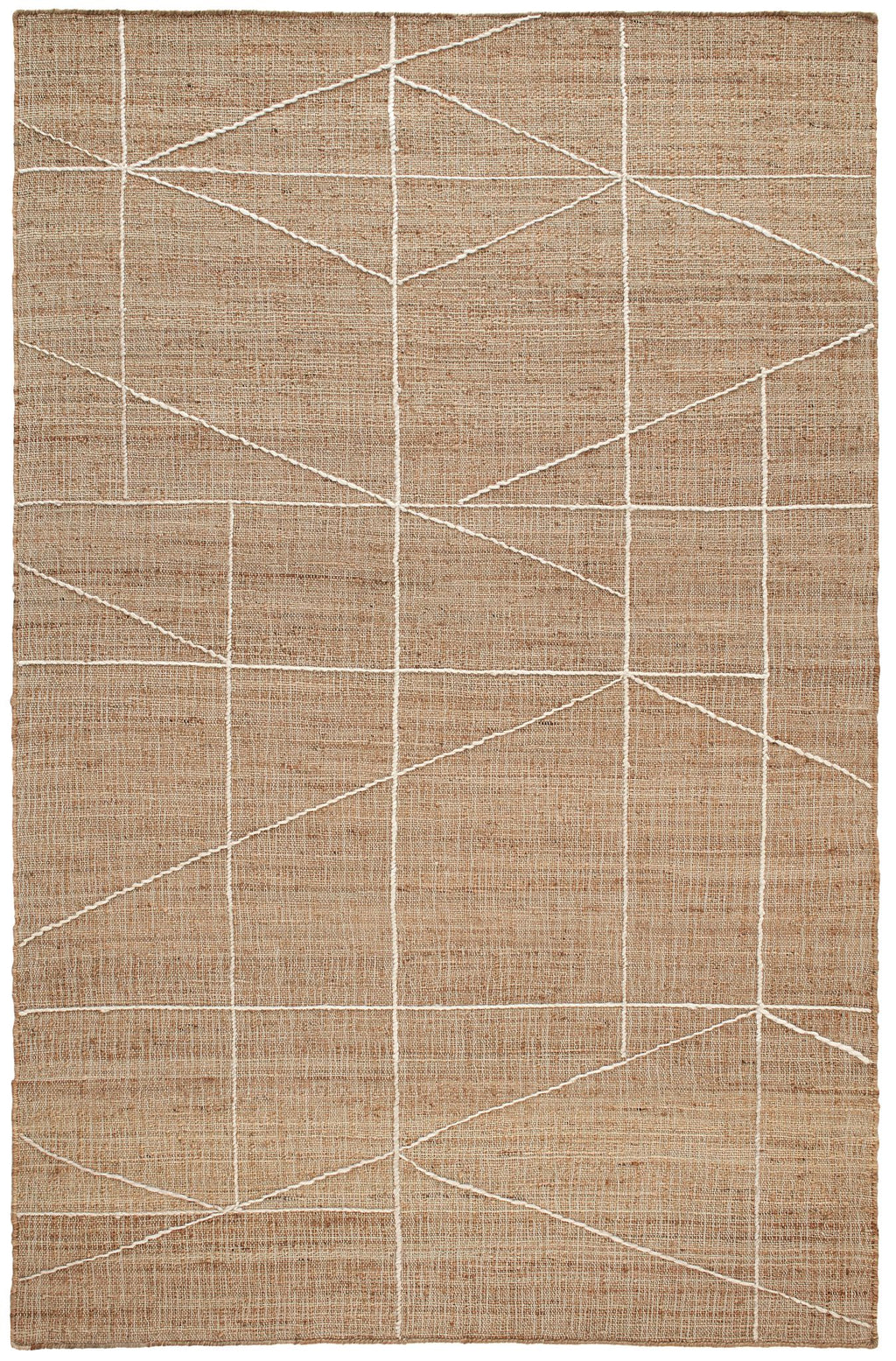 Judson Natural/Ivory Handwoven Jute Rug - DA1850 - 10x14