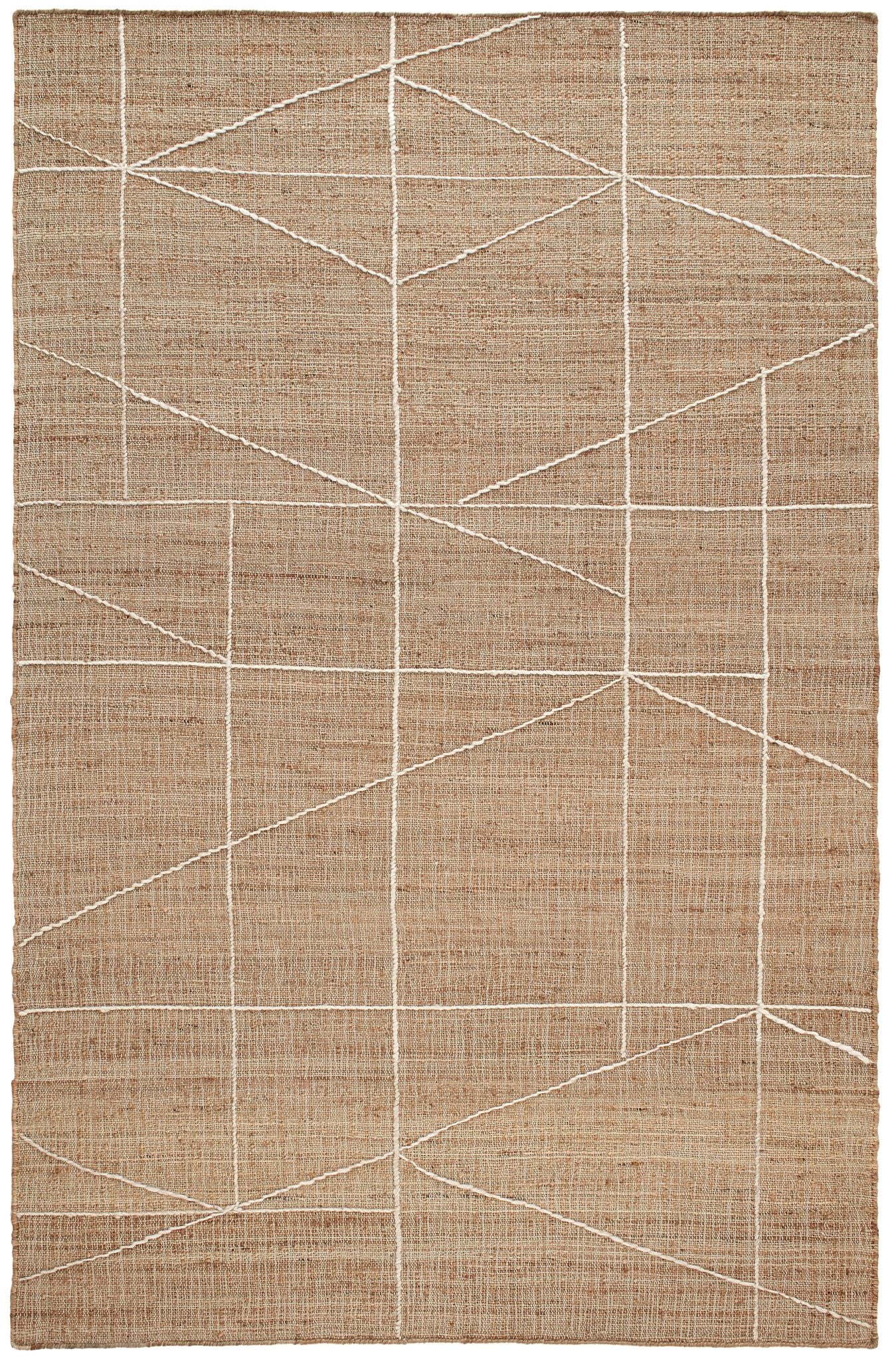 Judson Natural/Ivory Handwoven Jute Rug - DA1850 - 10x14