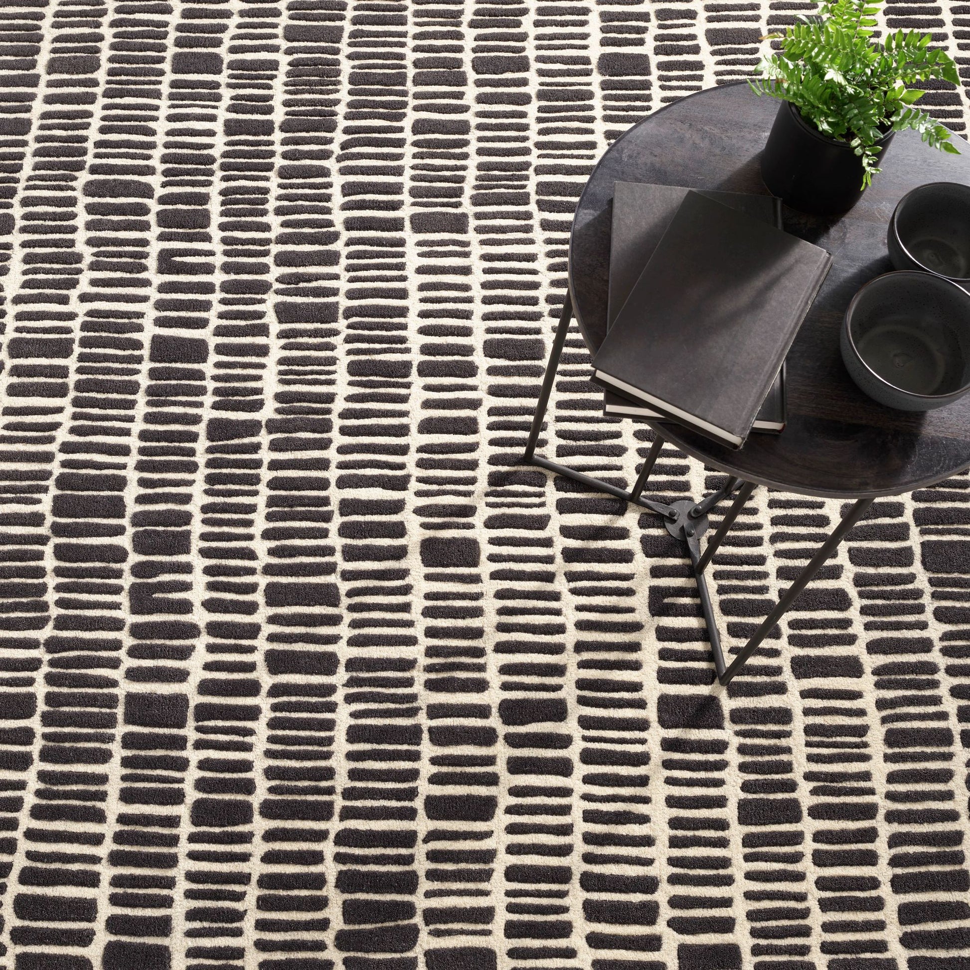 Roark Charcoal Hand Tufted Wool Rug - DA1859 - 10x14