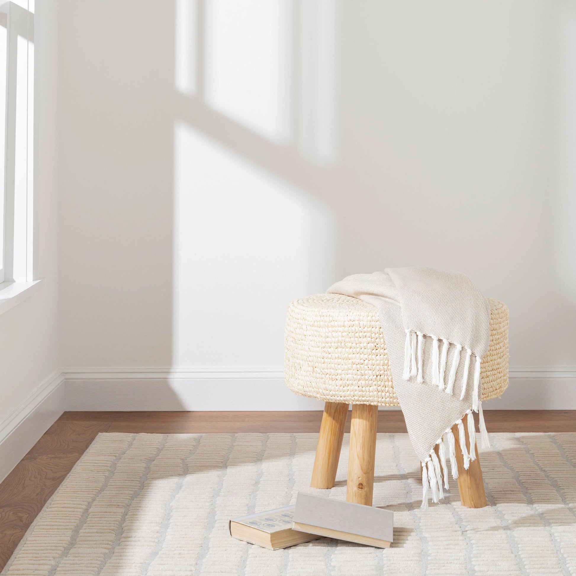 Roark Ivory Hand Tufted Wool Rug - DA1860 - 10x14