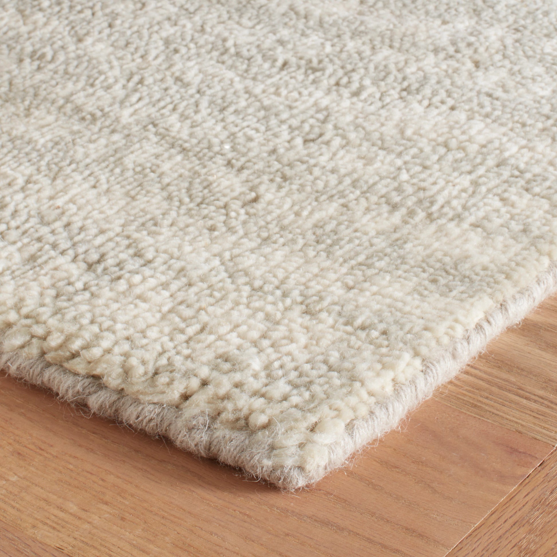 Shepherd Oatmeal Hand Knotted Wool Rug - DA1864 - 10x14