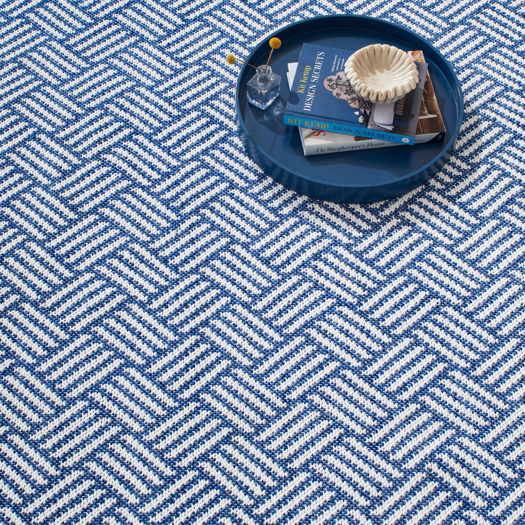 Crisscross Denim Handwoven Indoor/Outdoor Rug - DA1908 - 10x14