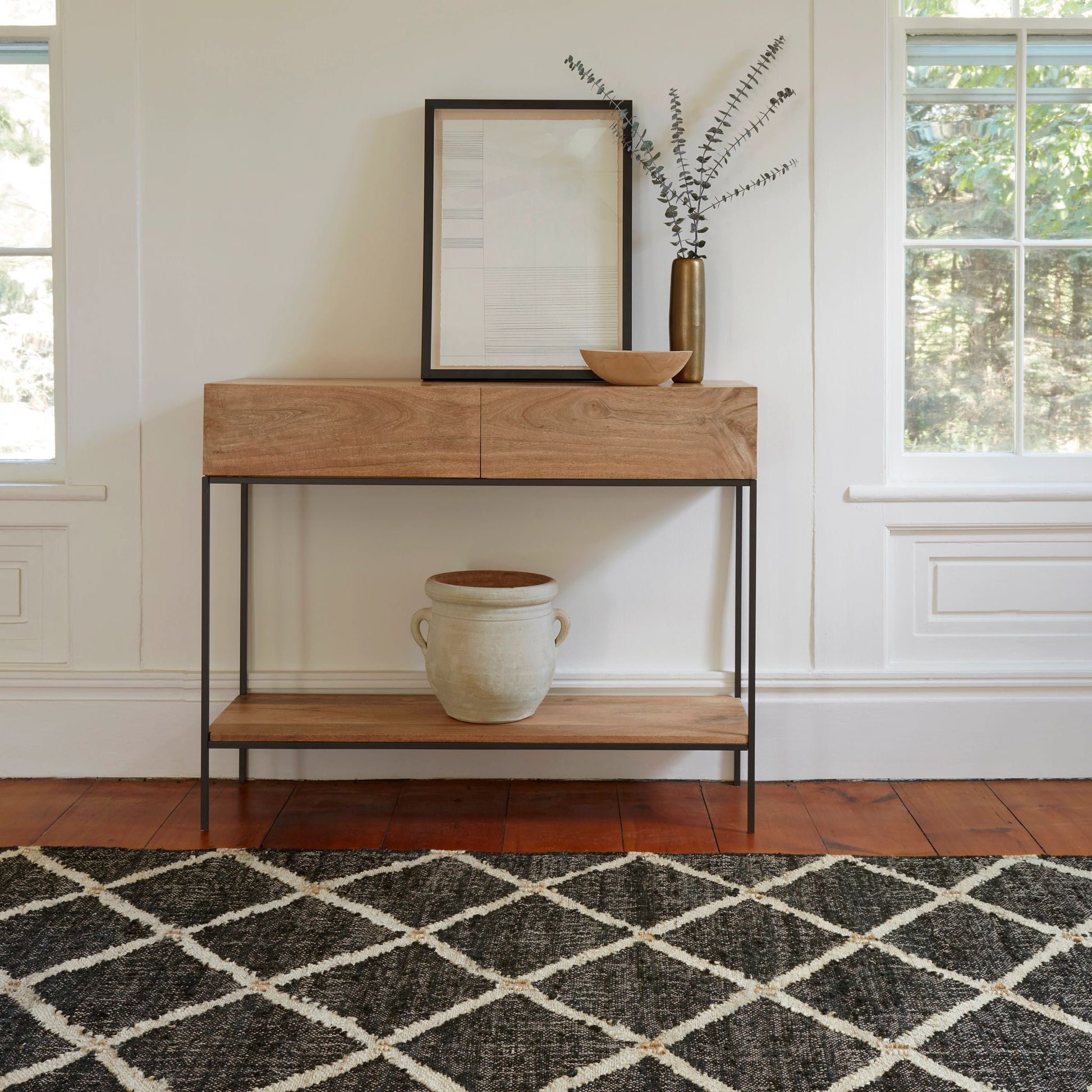Kali Black Handwoven Jute Rug - DA1922 - 10x14
