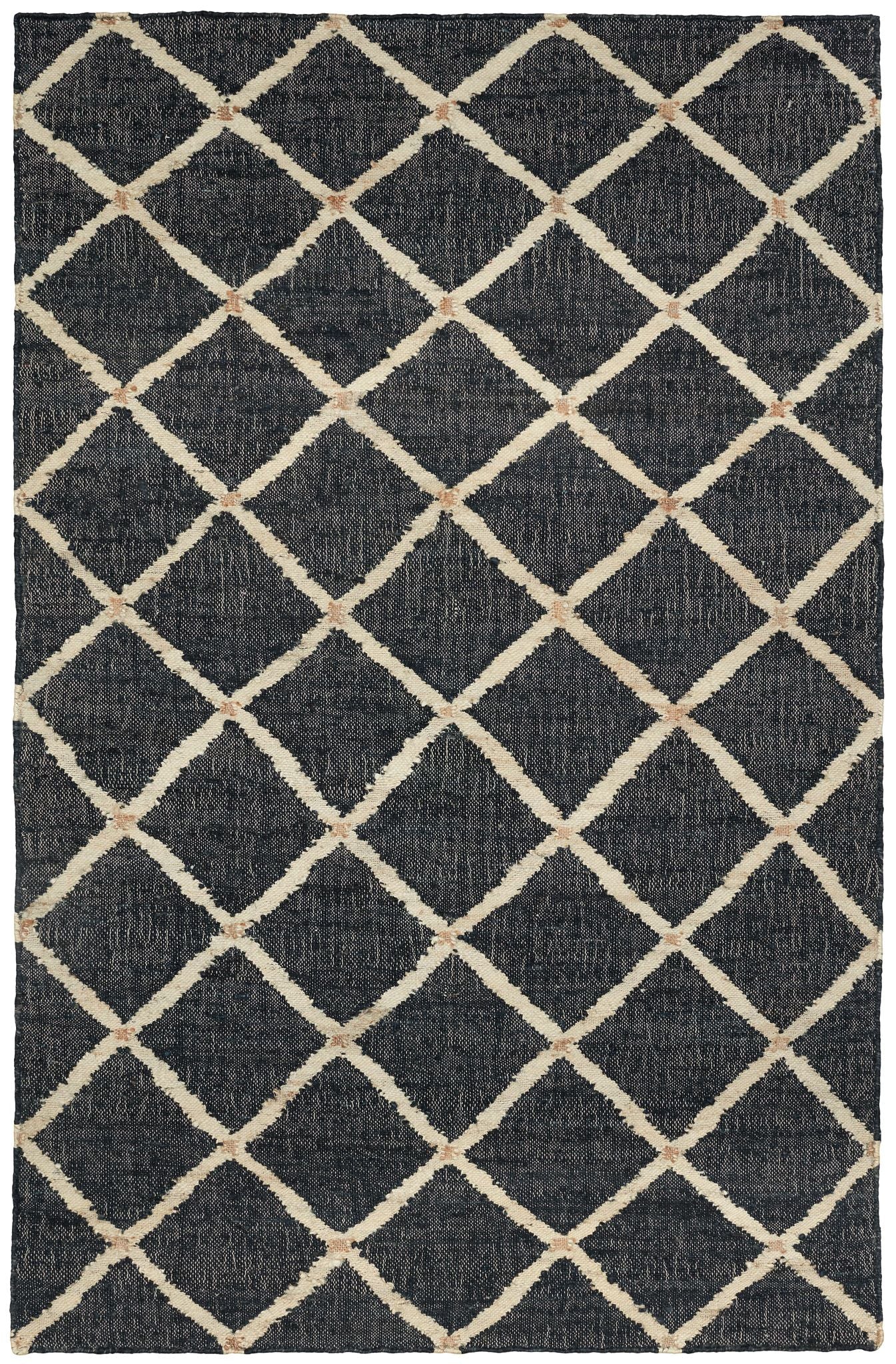 Kali Black Handwoven Jute Rug - DA1922 - 10x14