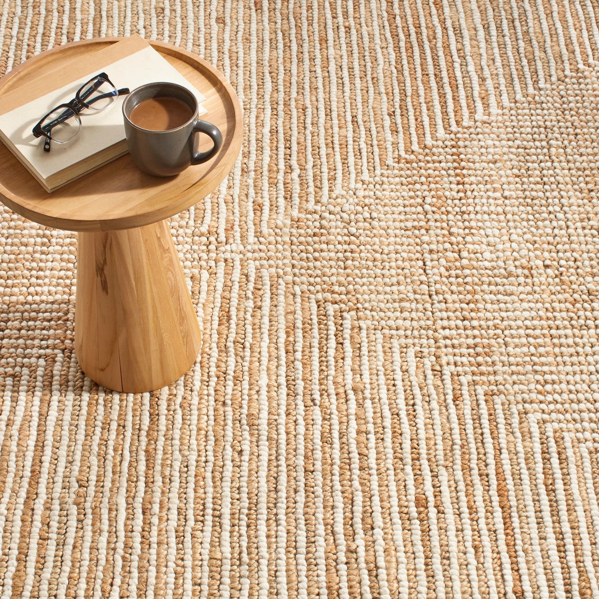 Kelan Ivory Handwoven Jute Rug - DA1924 - 10x14