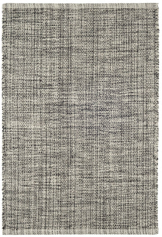Marled Black Handwoven Cotton Rug - DA1926 - 10x14