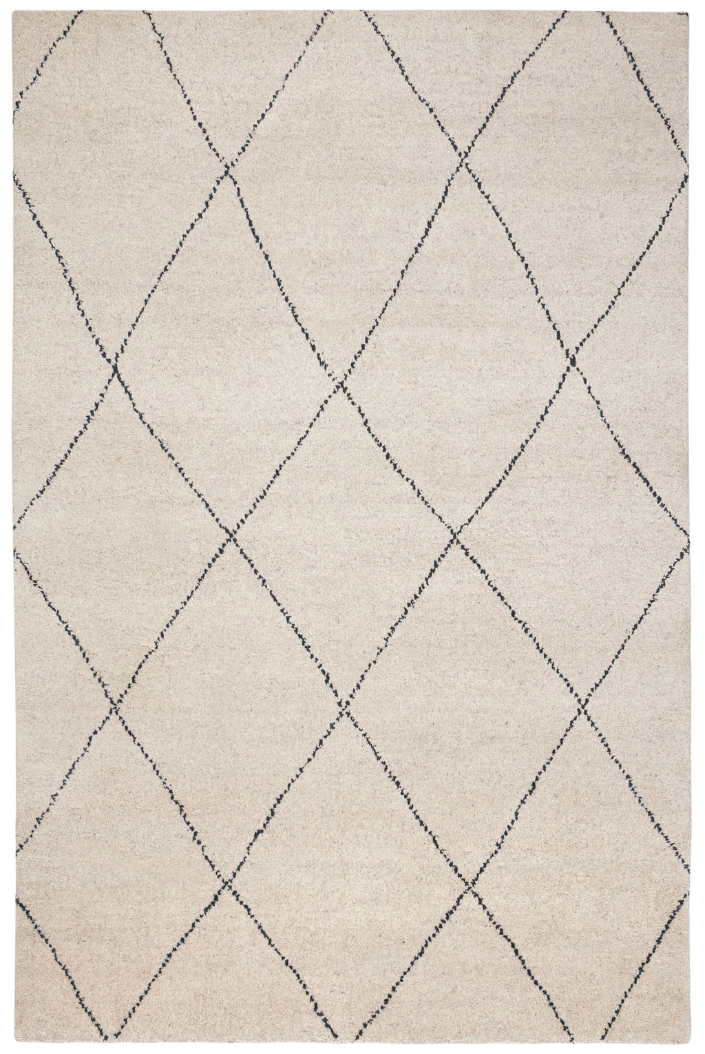 Numa Black Hand Knotted Wool Rug - DA1928 - 10x14