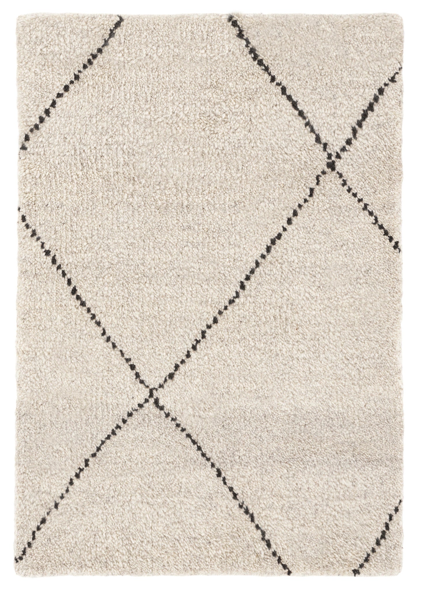 Numa Black Hand Knotted Wool Rug - DA1928 - 10x14