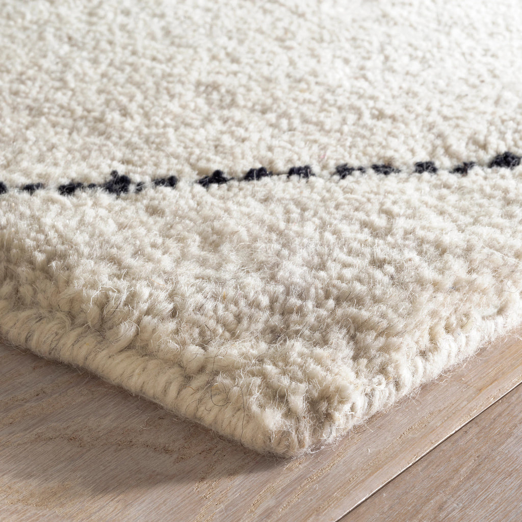 Numa Black Hand Knotted Wool Rug - DA1928 - 10x14