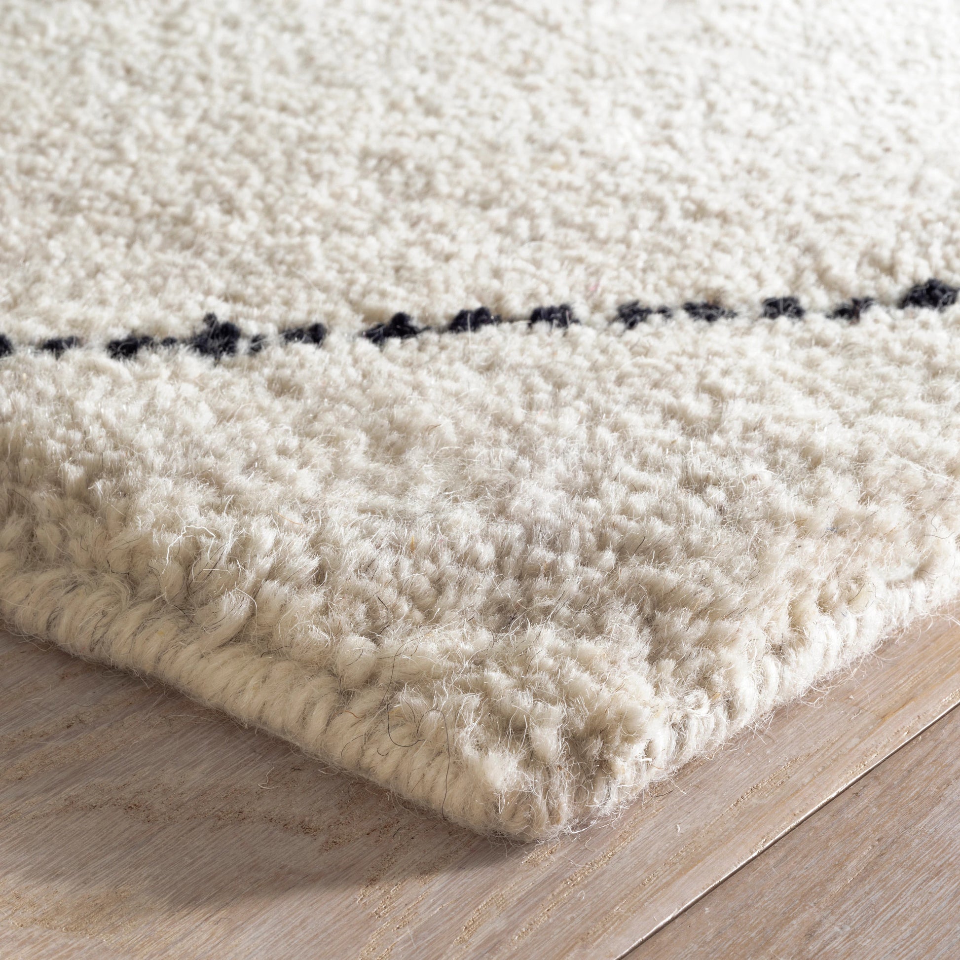 Numa Black Hand Knotted Wool Rug - DA1928 - 10x14