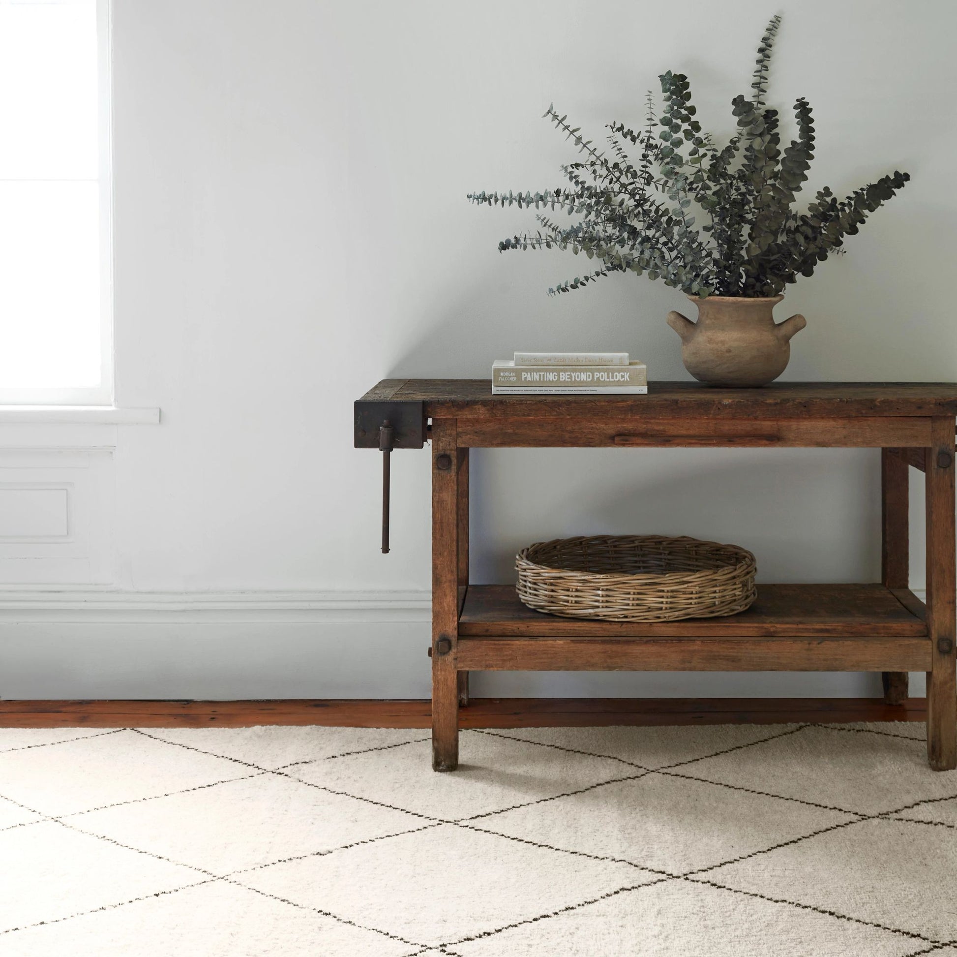 Numa Black Hand Knotted Wool Rug - DA1928 - 10x14