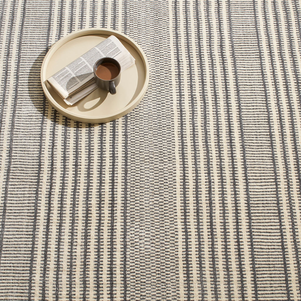 Tracks Grey Hand Loom Knotted Wool Rug - DA1933 - 10x14