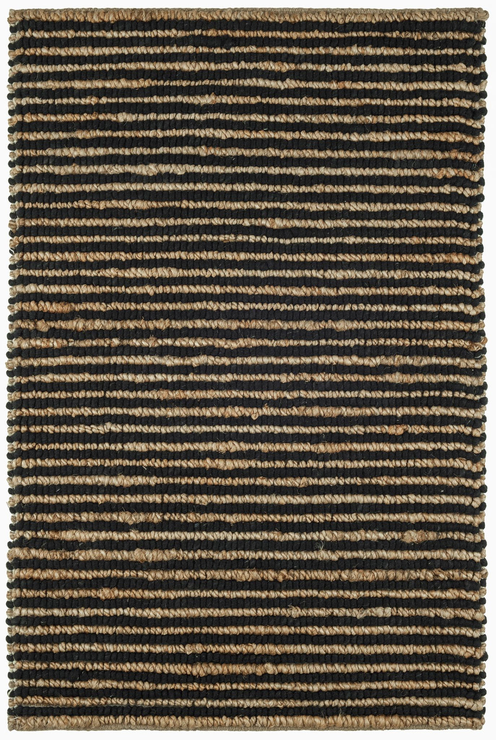 Twiggy Black Handwoven Wool/Jute Rug - DA1934 - 10x14
