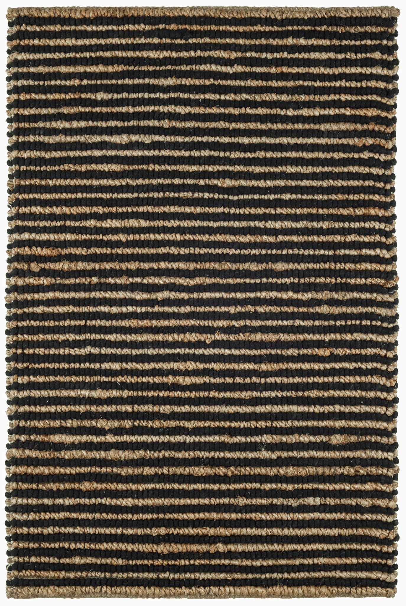 Twiggy Black Handwoven Wool/Jute Rug - DA1934 - 10x14