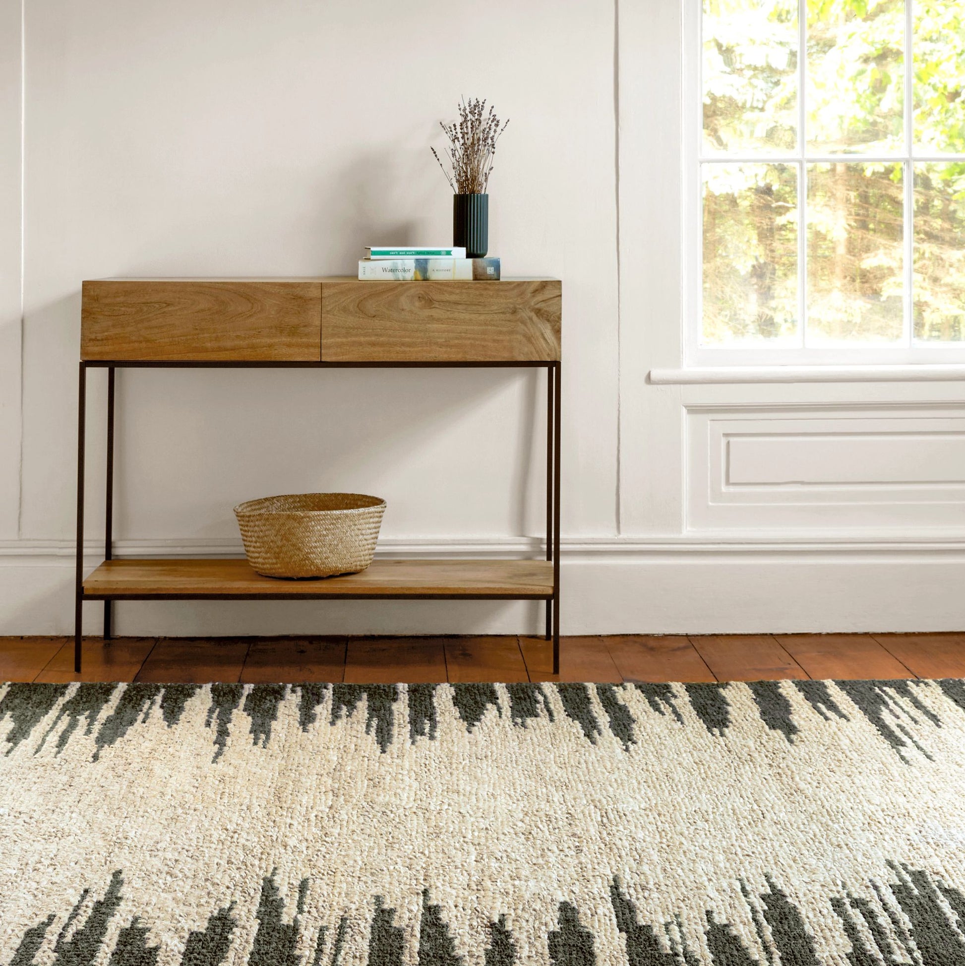 Moss Metal Handwoven Jute Rug - DA1942 - 10x14