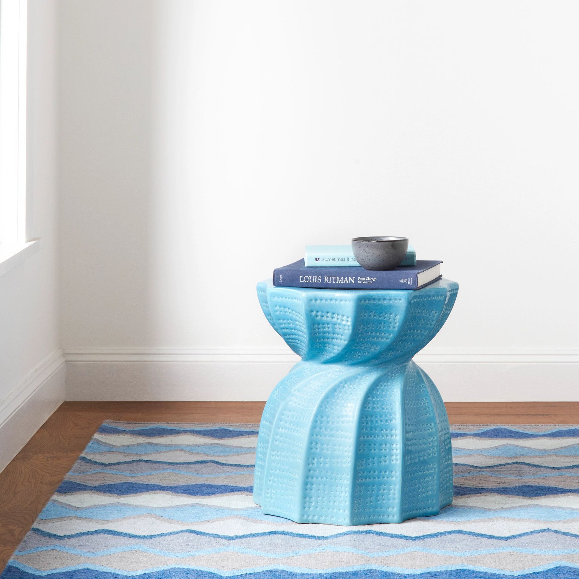Safety Net Blue Handwoven Indoor/Outdoor Rug - DA1946 - 9x12