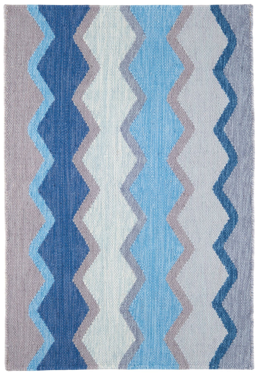 Safety Net Blue Handwoven Indoor/Outdoor Rug - DA1946 - 9x12