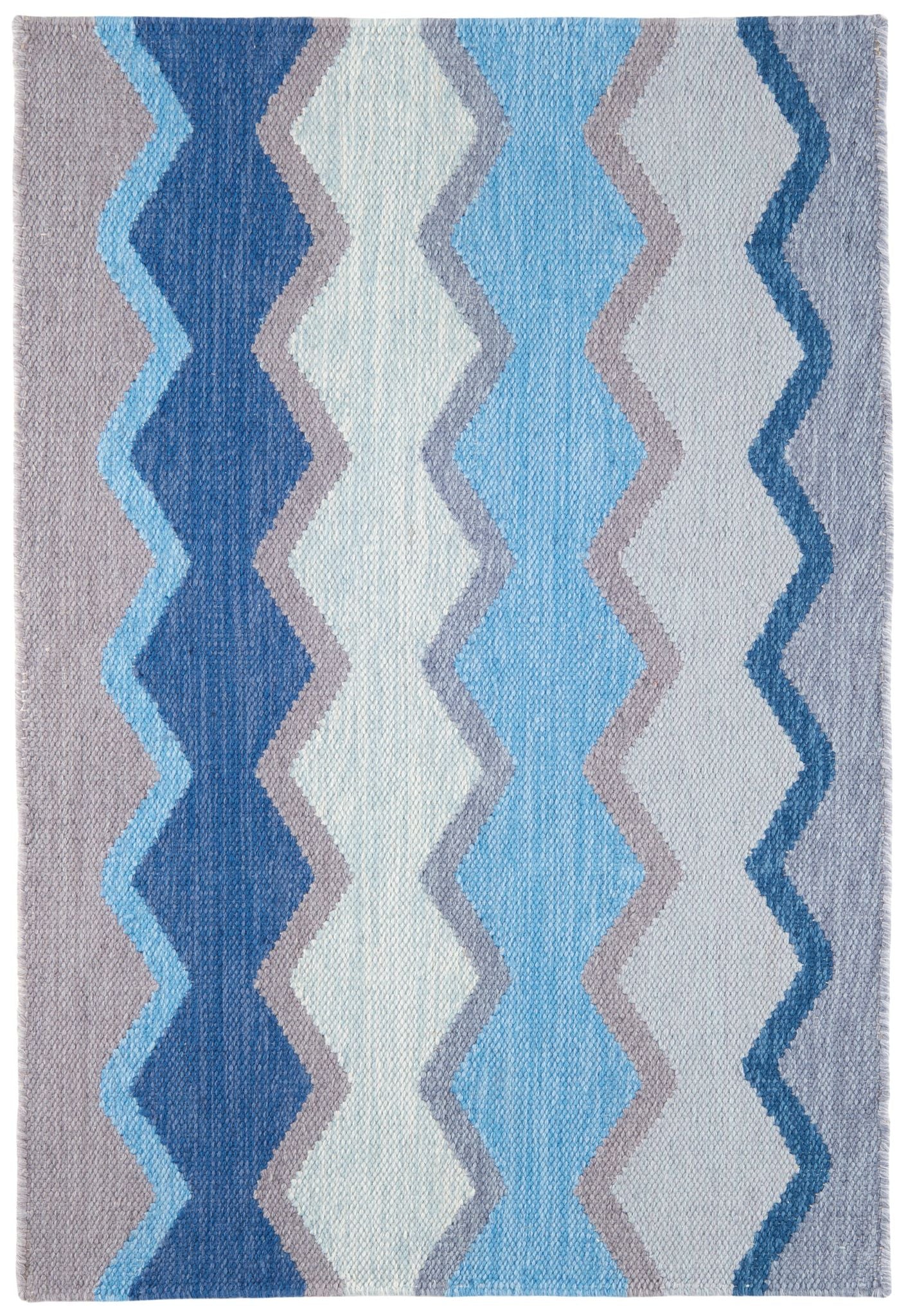 Safety Net Blue Handwoven Indoor/Outdoor Rug - DA1946 - 9x12