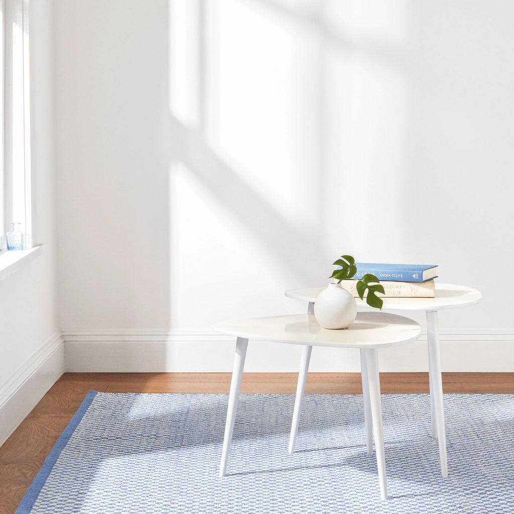 Mainsail French Blue Handwoven Indoor/Outdoor Rug - DA1952 - 9x12