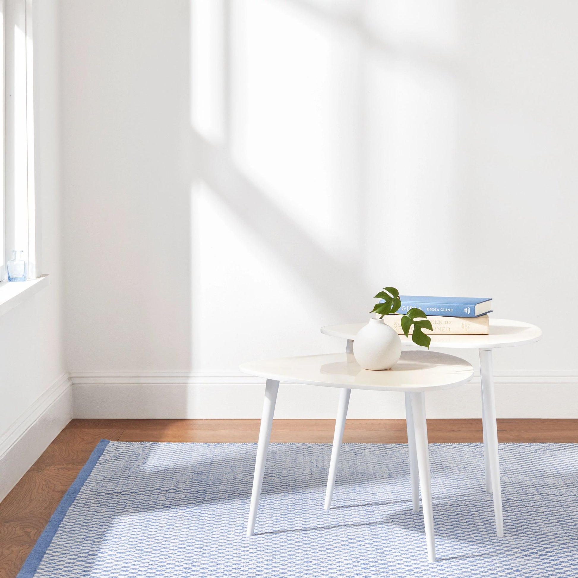 Mainsail French Blue Handwoven Indoor/Outdoor Rug - DA1952 - 9x12